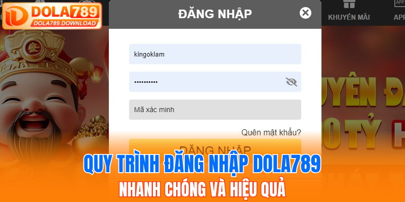Quy trình đăng nhập Dola789 nhanh chóng và hiệu quả